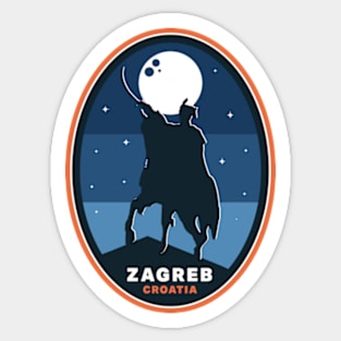 Zagreb Croatia Sticker